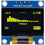 Grafický OLED displej 0.96" 128x64 I2C žlutý – Zbozi.Blesk.cz