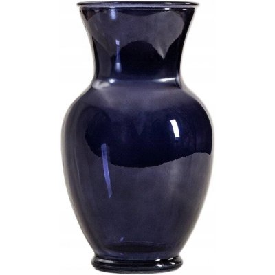 Váza DELLE skleněná tmavě modrá 15,5x27,5 cm HOMLA – Zboží Dáma