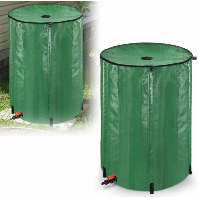 YARDIN Skládací nádrž na dešťovou vodu s ochranným krytem z PVC zelená 200 l – Zboží Mobilmania