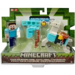 Mattel Minecraft dvojbalení STEVE A OBRNĚNÝ KŮŇ – Zboží Mobilmania