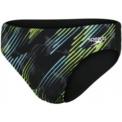 Speedo Allover 7cm Brief black /Light Adriatic/Acid/USA