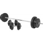 Gorilla Sports Obouruční činkový set, plastové závaží, 70 kg – Zboží Mobilmania