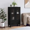 Regál a polička Prolenta Maison Exclusive Skříň highboard černá 69,5 x 31 x 115 cm kompozitní dřevo