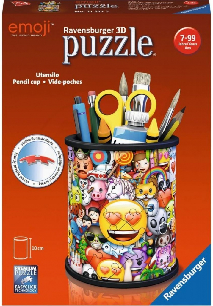Ravensburger 3D puzzle Stojan na tužky Emoji 54 ks od 229 Kč - Heureka.cz