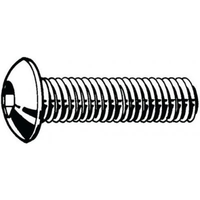 Manutan Šroub s půlkulatou hlavou s vnitřním šestihranem ISO 7380-1 Nerezocel A4 Pravý M8X40 – Sleviste.cz