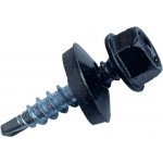 Farmářský vrut 4,8 × 20 mm RAL 9005 černý – samovrtný, s podložkou, 250 ks – Hledejceny.cz