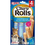 Churu Rolls Chicken wraps & Tuna Scallop 4 x 10 g – Zbozi.Blesk.cz