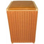 Koš na prádlo světle hnědý výplet z plastu 79539/H – Zboží Dáma