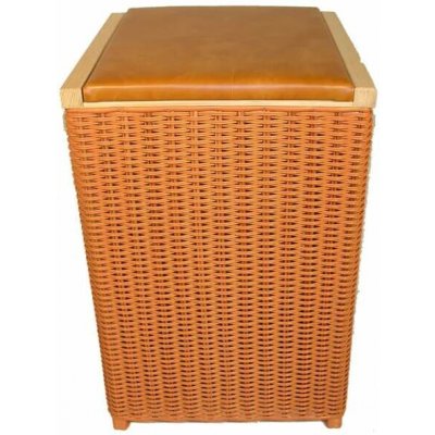 Koš na prádlo světle hnědý výplet z plastu 79539/H – Zboží Dáma