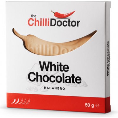 The ChilliDoctor Bílá čokoláda s chilli Habanero 50 g – Zboží Mobilmania