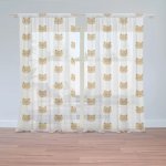 Sablio Záclony Medvídci na bílé: 2ks 150x250cm – Zboží Mobilmania