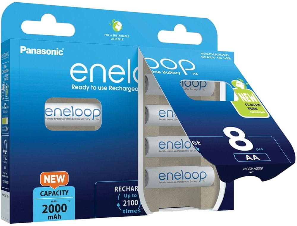 Panasonic Eneloop AA 8ks 3MCCE/8BE | Srovnanicen.cz