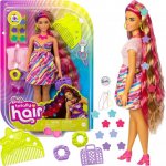 Barbie Totally Hair blondýnka v hvězdičkových šatech – Sleviste.cz