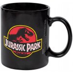 Keramický hrnek Jurský park Logo černý 315 ml – Sleviste.cz
