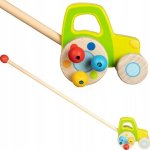 Goki Jezdík na tyči Traktor zelený dřevěný – Hledejceny.cz