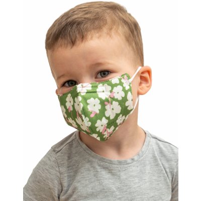 Balerina Czech Zdravotnický nano respirátor FFP2 PFHM731 dětský Green Flowers – Hledejceny.cz