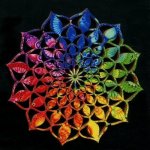 Amadea dřevěná dekorace mandala duhová 9cm – Hledejceny.cz