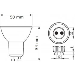 Philips LED žárovka MV GU10 4,6W 50W denní bílá 4000K , reflektor