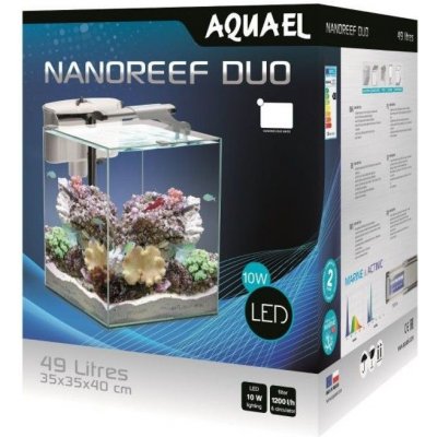 Aquael Nano Reef Duo akvárium 49 l bílé – Zboží Mobilmania