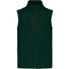 Pánská vesta Kariban 3-vrstvá softshellová vesta zelená láhvová