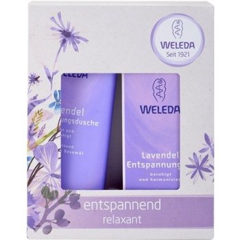 Weleda relaxační Levandule sprchový krém 200 ml + zklidňující olej 100 ml dárková sada