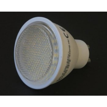 Lurecom LED 72SMD GU10 230V LED žárovka 3,8W s paticí GU10, 275lm bílá teplá
