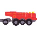 Bigjigs Rail Elektrická lokomotiva Flying Scotsman červená – Zboží Mobilmania