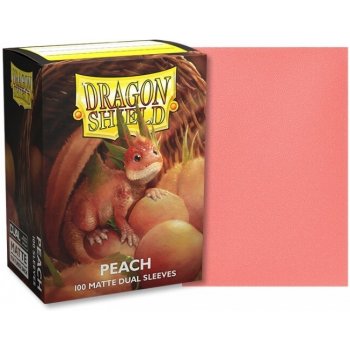 Dragon Shield Dual Matte Sleeves Peach Piip 100 Obalů