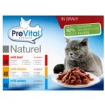 PreVital Naturel Kompletní krmivo pro dospělé kočky 12 x 85 g – Hledejceny.cz