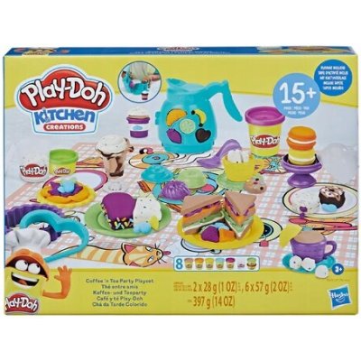 Play-Doh Modelína Sada Konvička ČAS NA ČAJ 3+ 8 TUB 15 DÍLŮ F5751 – Sleviste.cz