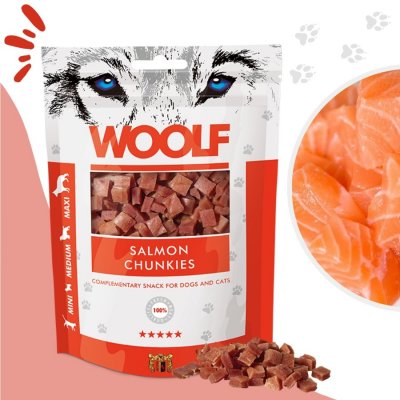 Woolf Salmon chunkies 100 g – Zboží Mobilmania