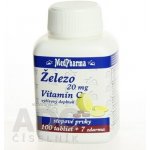MedPharma Železo 20 mg+Vitamín C 37 tablet – Hledejceny.cz
