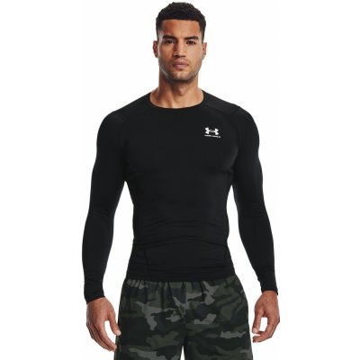 Under Armour HeatGear Armour Comp LS 001/Black/White – Zboží Mobilmania