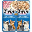 Krmivo pro kočky Churu Cat Twin Packs tuňák kuře a hřebenatky ve vývaru 80 g