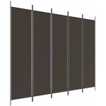 zahrada-XL 5dílný paraván hnědý 250 x 200 cm textil – Zboží Dáma