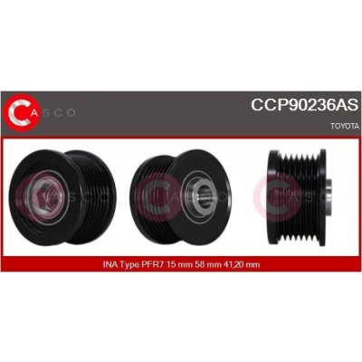 Řemenice, generátor CASCO CCP90236AS – Hledejceny.cz