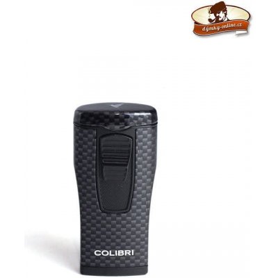 Colibri Doutníkový plynový cigar lighter Monaco II Carbon design Black 295310 – Hledejceny.cz