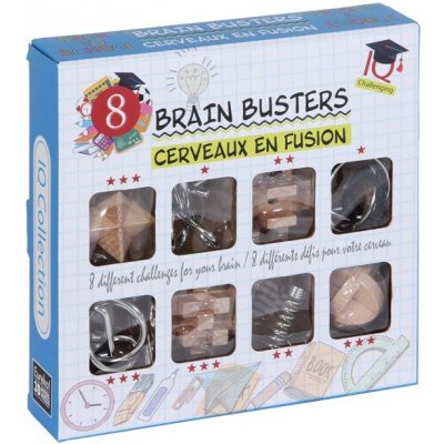 Dřevěné a kovové hlavolamy 8 ks Brain Busters Puzzle Collection – Zbozi.Blesk.cz