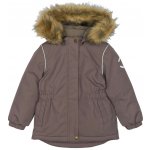 Mikk-line Dětská zimní bunda s umělou kožešinou 11107 hnědá Sparrow – Zboží Dáma
