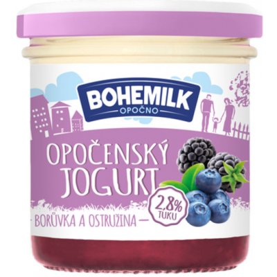 BoheMilk Opočenský jogurt Borůvka ostružina 150 g – Zboží Dáma
