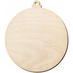Dřevia Dřevěný výřez Baňka 10x9 cm – Zboží Dáma