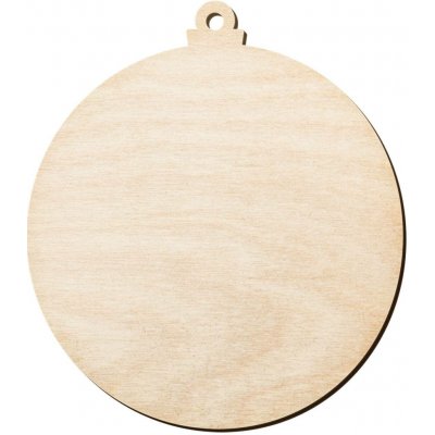 Dřevia Dřevěný výřez Baňka 10x9 cm – Zboží Dáma