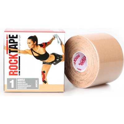 RockTape pro citlivou pokožku kineziologický tejp béžová 5 cm x 5 m – Zboží Dáma