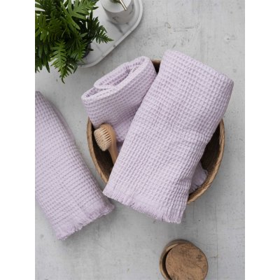 MKLuzkoviny Vaflový ručník 30 × 50 cm Florencia lila – Sleviste.cz