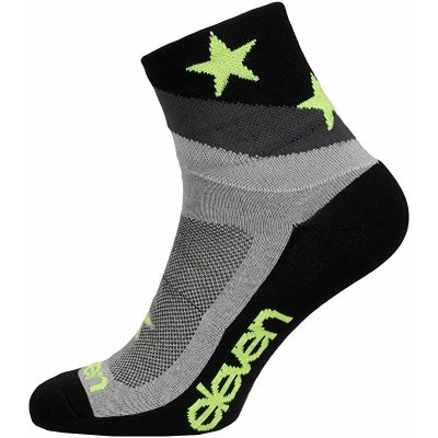 ponožky ELEVEN Howa Star Grey vel. 36-38 (S) šedé/černé/žluté (ponožky ELEVEN Howa Star Grey vel. 36-38 (S) šedé/černé/žluté)
