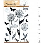 Anděl 10188 Samolepky na zeď květiny s glitry 41 x 29 cm – Zboží Mobilmania