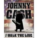 Plechová cedule Johnny Cash - Walk the Line, (32 x 41 cm) – Hledejceny.cz