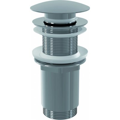 Alcadrain výpust umyvadlová click/clack 5/4", celokovová, bez přepadu, velká zátka, chrom A395 – Zboží Dáma