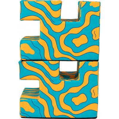 Horsity Pěnové stojany na kavalety 30x30x40 cm 2 ks orange turquise – Hledejceny.cz