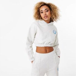 Everlast Cropped dámská mikina White Marl